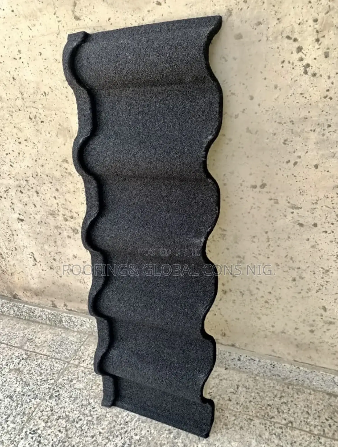 Plain Black Romania Stone Coated Roofing Tiles