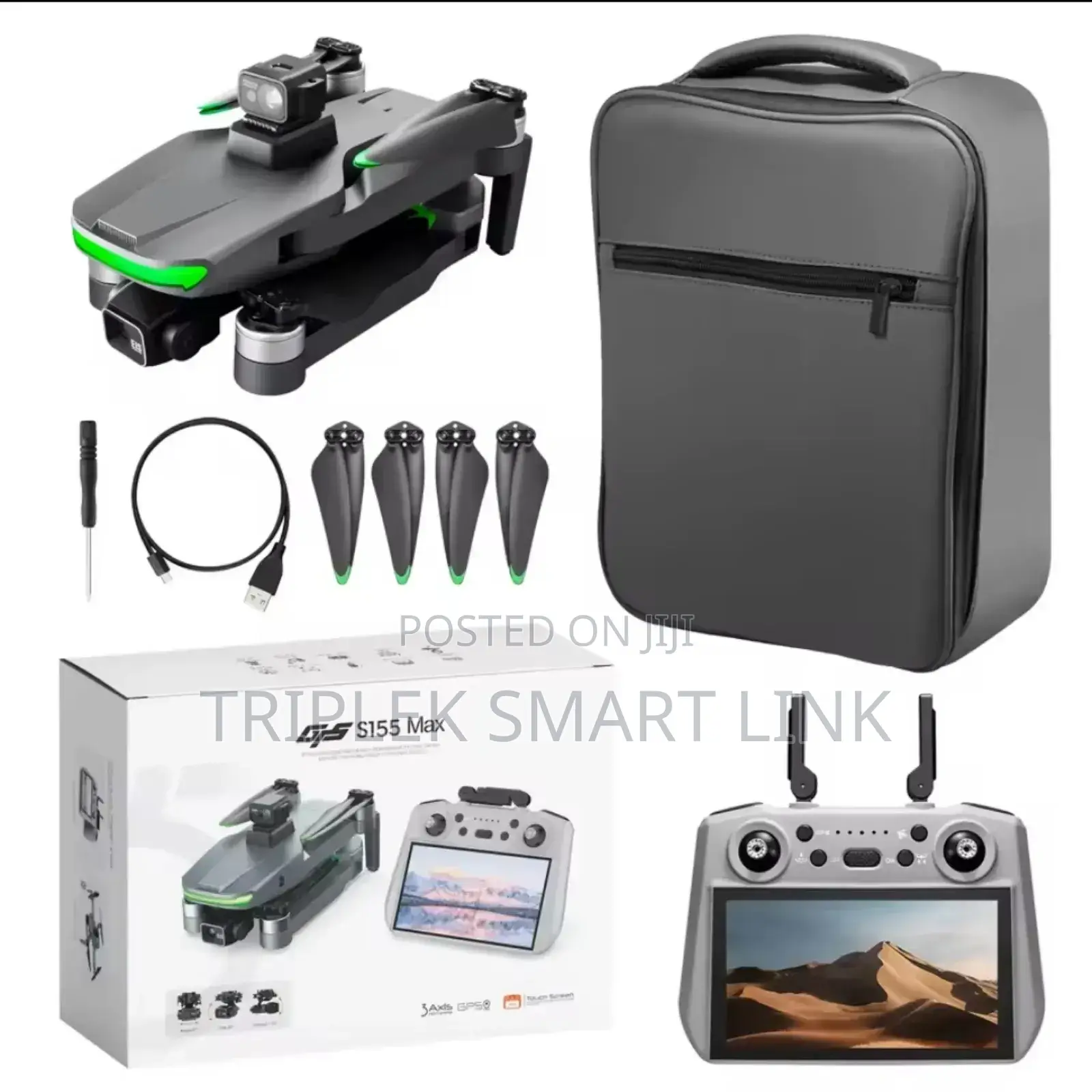 S155 Max GPS Drone Camera 5g Obstacle Avoidance Large Touch Screen