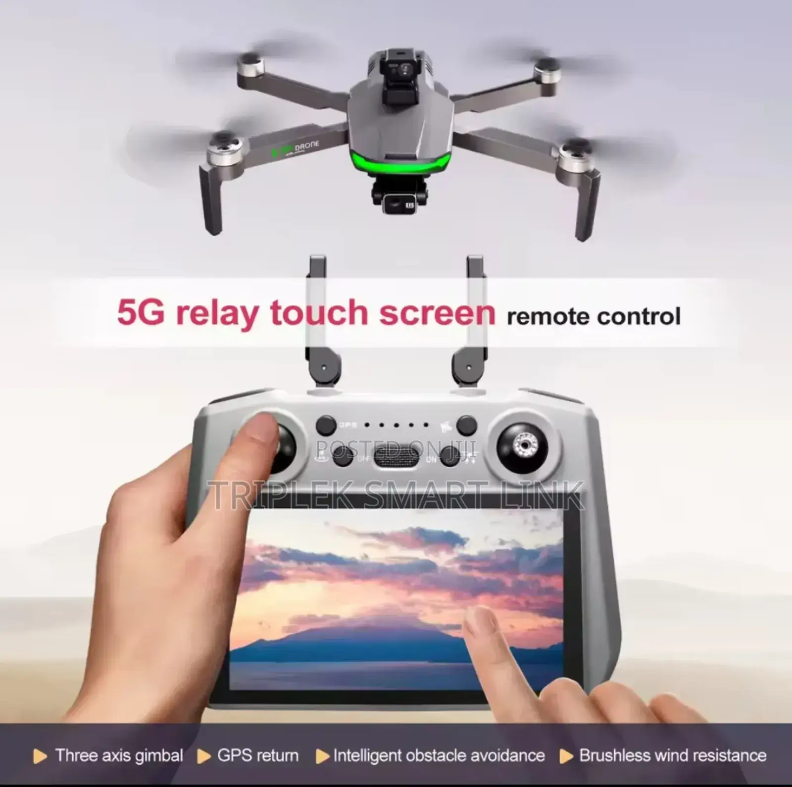 S155 Max GPS Drone Camera 5g Obstacle Avoidance Large Touch Screen