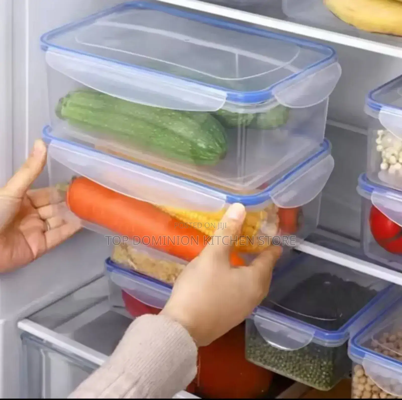 4pcs Refrigerator Storage Box Food Container