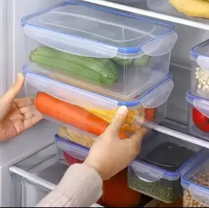 4pcs Refrigerator Storage Box Food Container