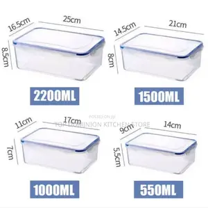 4pcs Refrigerator Storage Box Food Container