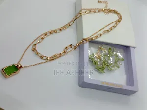Ladies Gold Chain With Matching Bracelet