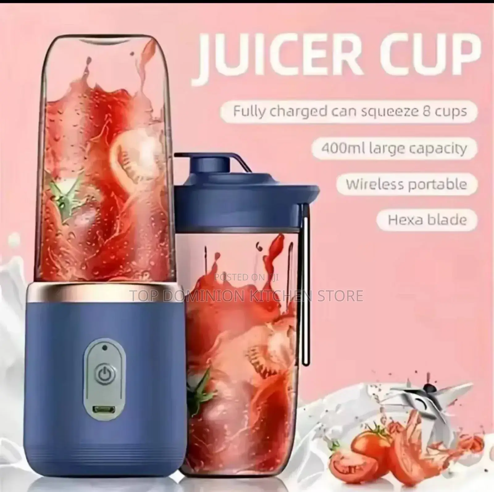 Portable Juice Blender Usb Rechargeable Juicer