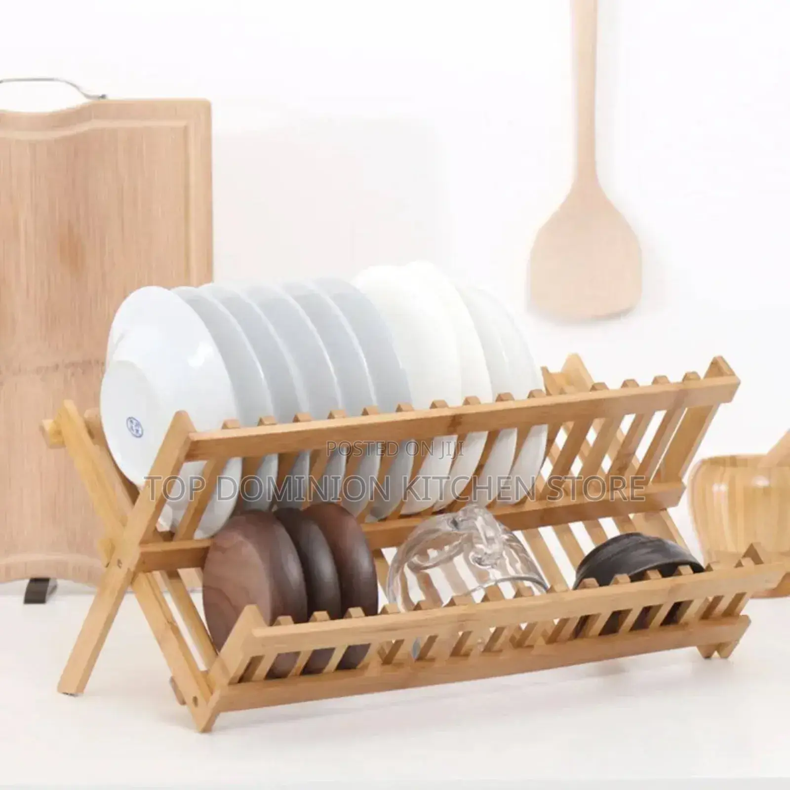 Foldable Wooden Dish Rack