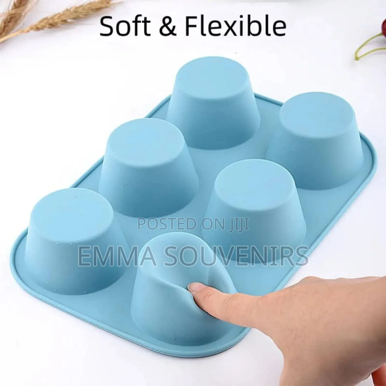 6 Cup Silicone Cupcake Baking Mould