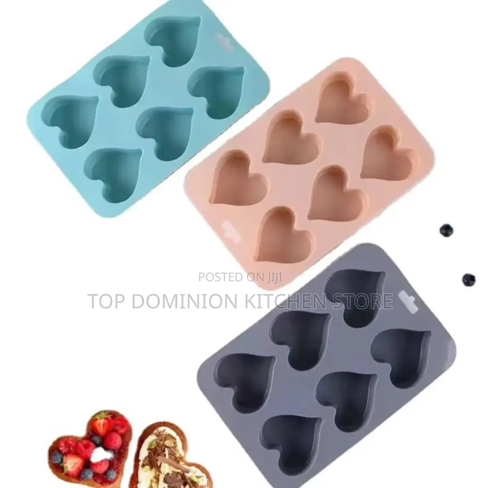 Silicone Heart Shape Cup Cake Mould