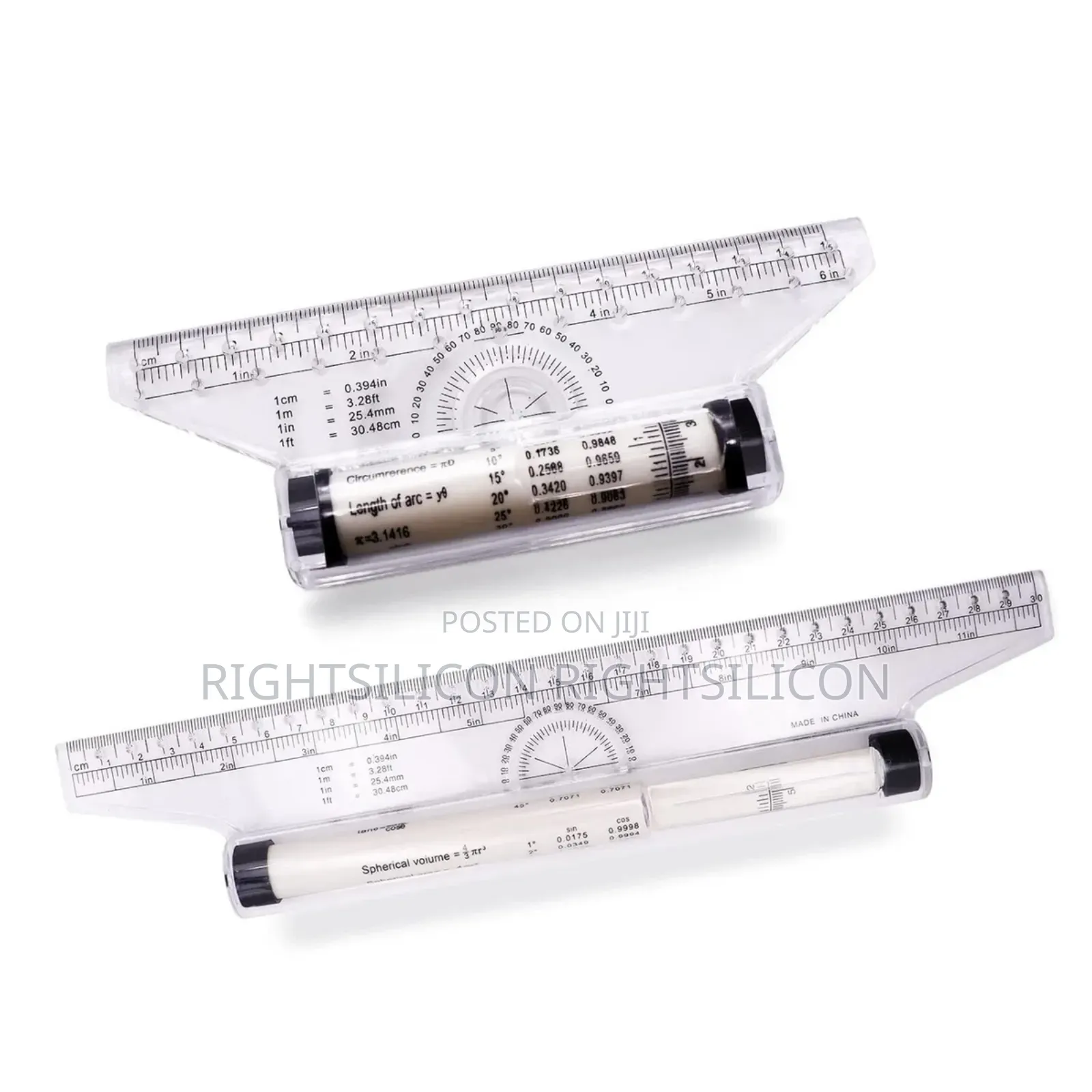 Usa 2 PCS Plastic Measuring Rolling Ruler Drawing Roller