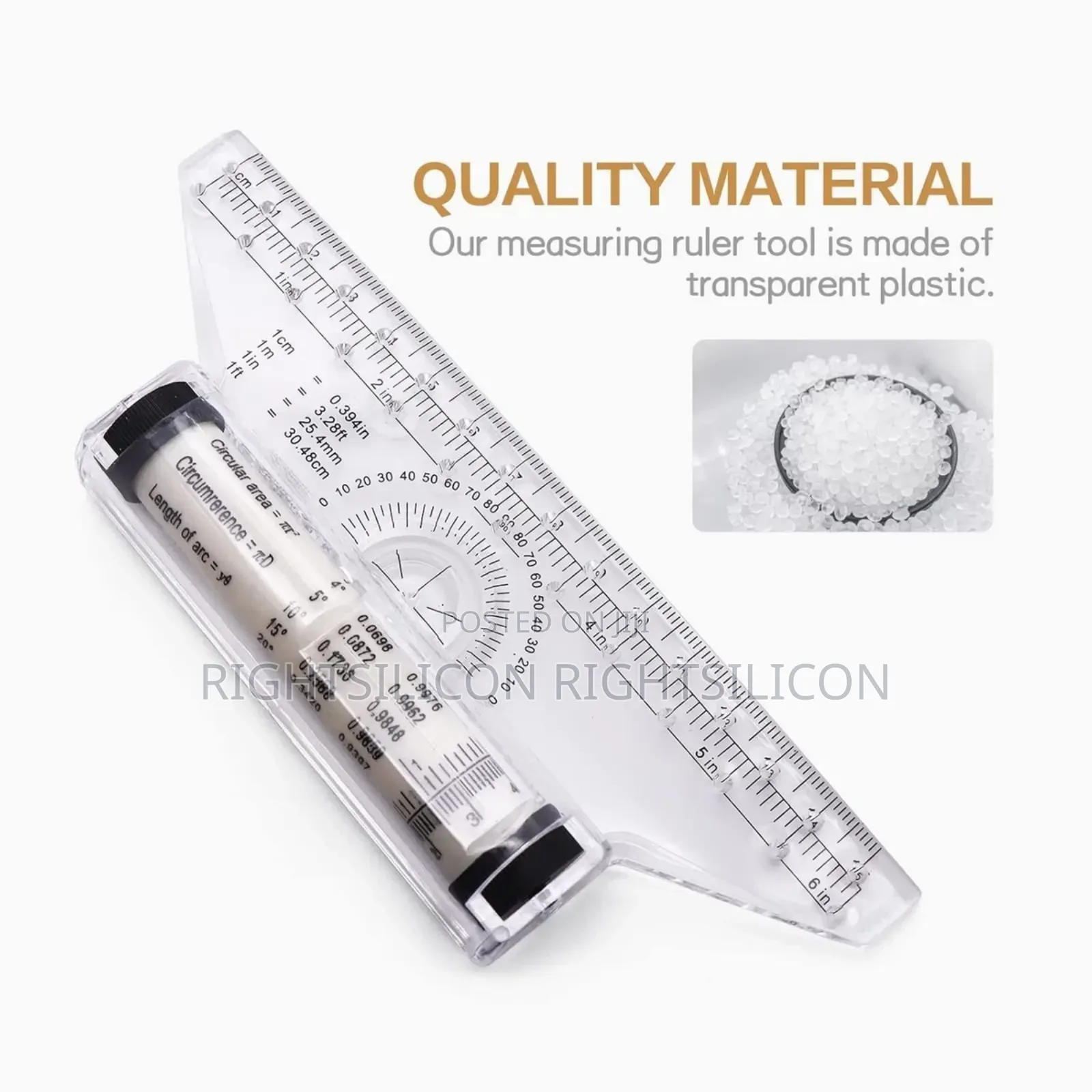 Usa 2 PCS Plastic Measuring Rolling Ruler Drawing Roller