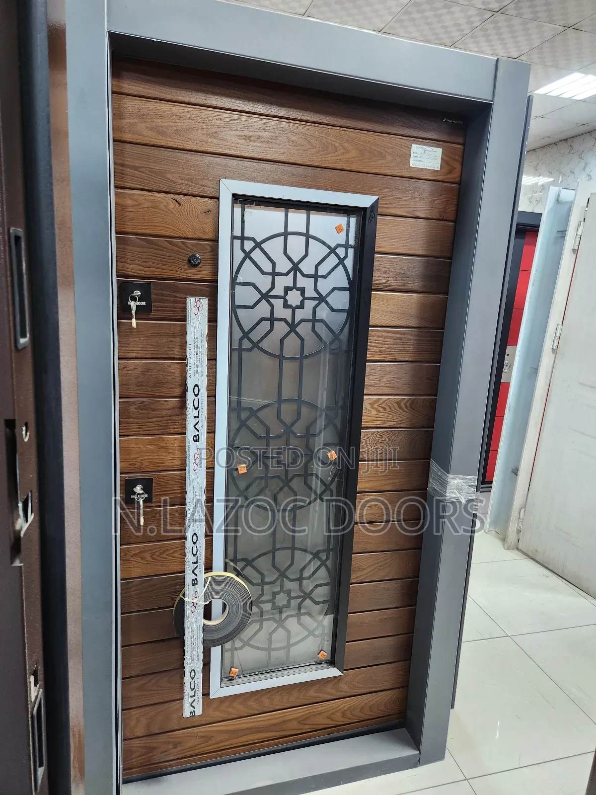 Veneered Luxury Glass Door