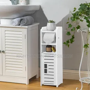 Usa Toilet Paper Holder Stand Small Bathroom Storage