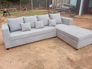 Light Gray L Form Sofa