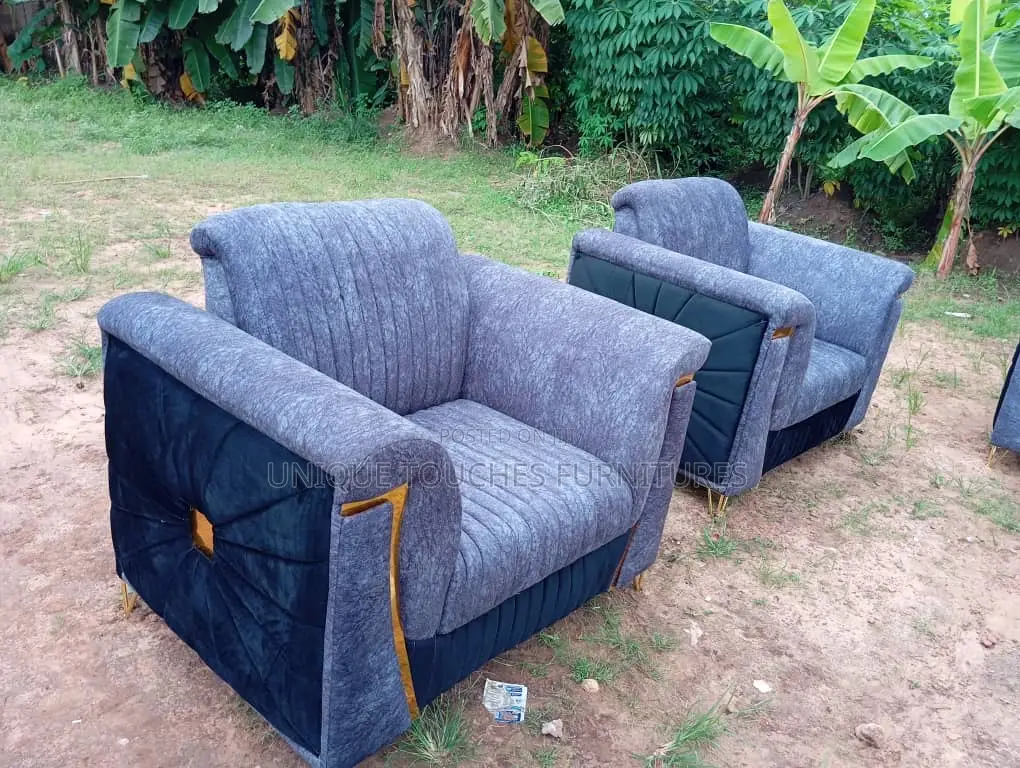 Multi Coloured Cozy Gray Sofa Set