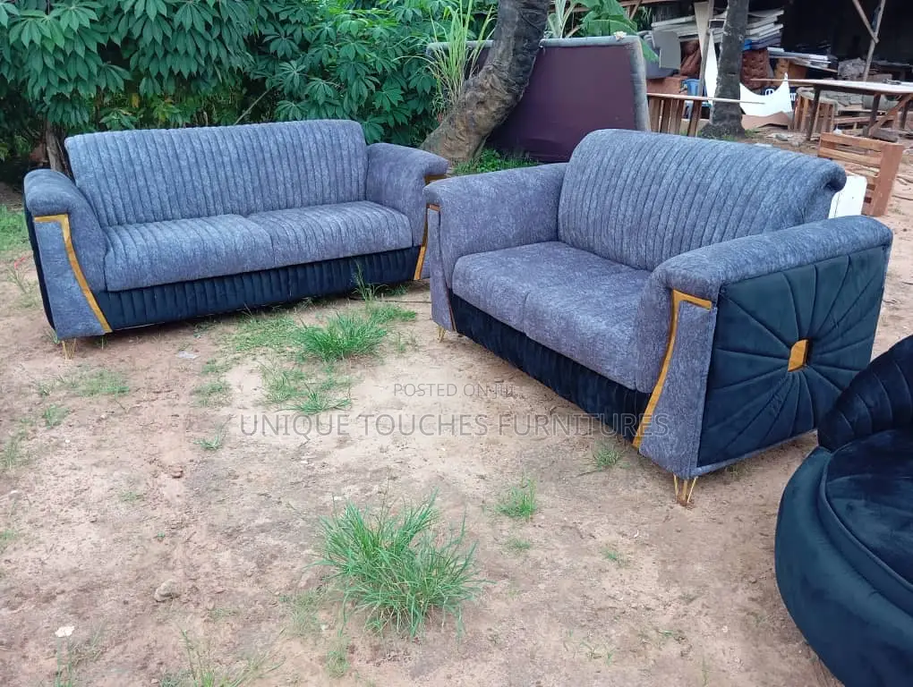 Multi Coloured Cozy Gray Sofa Set