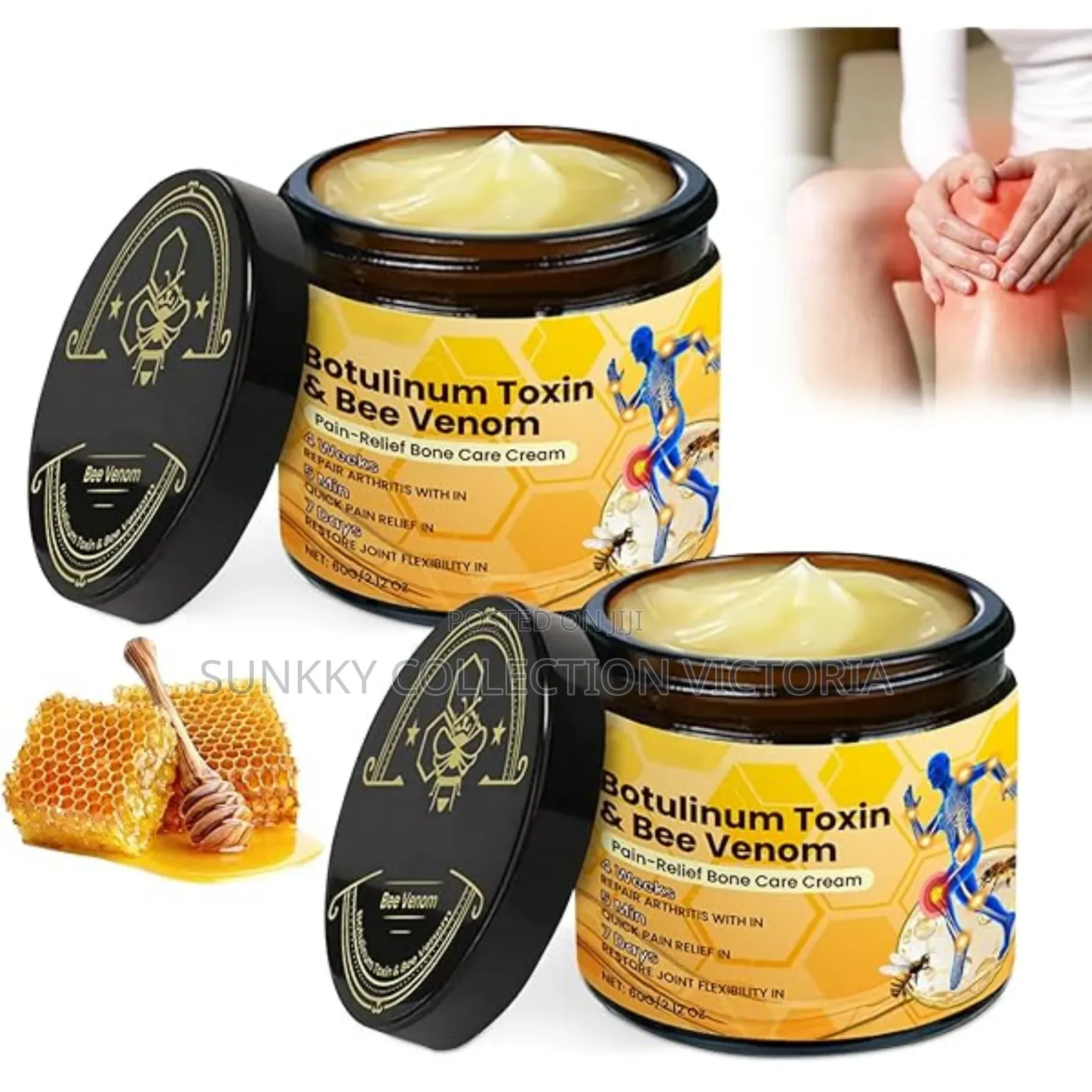 Botulinum Toxin and Bee Venom Pain Relief Bone Healing Cream