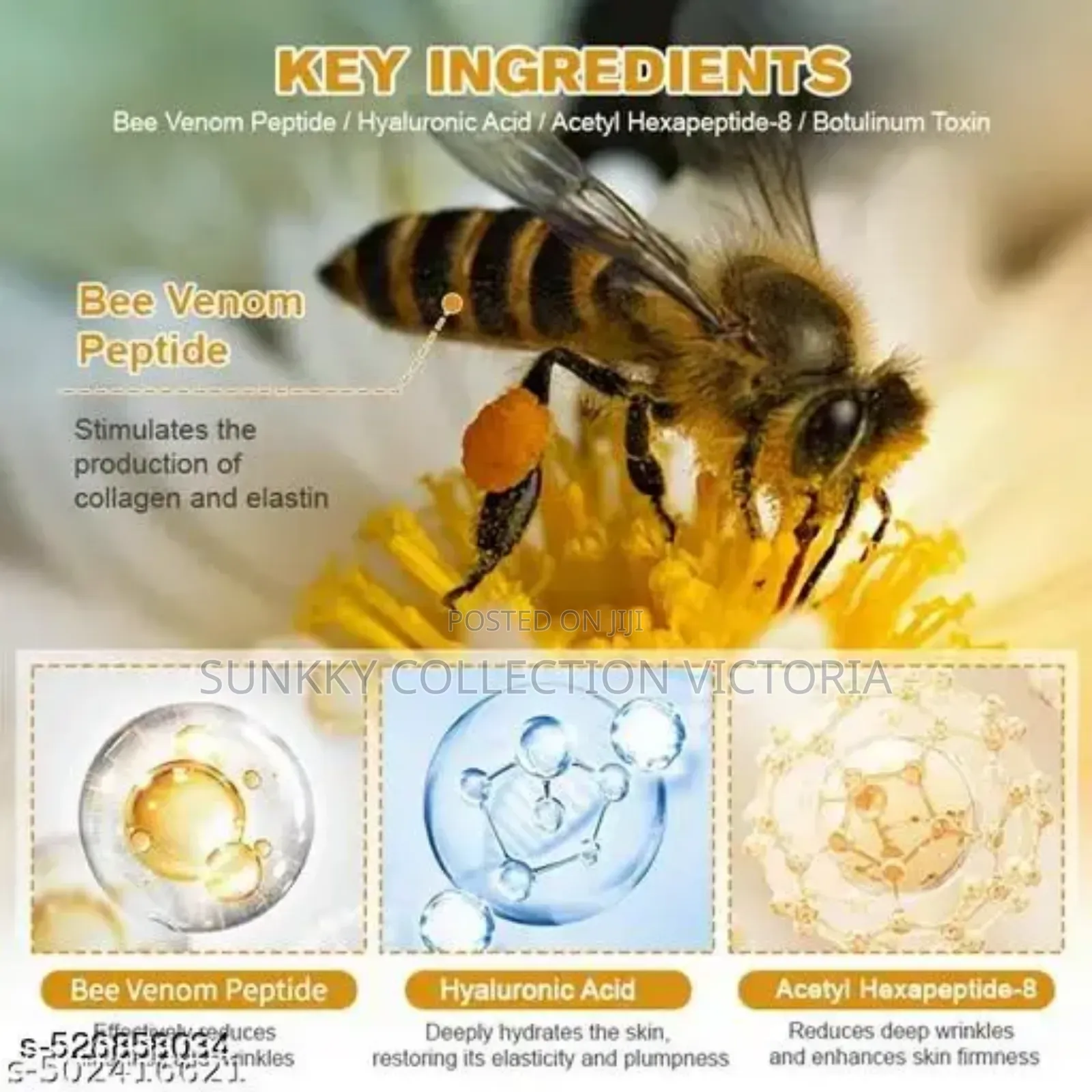 Botulinum Toxin and Bee Venom Pain Relief Bone Healing Cream