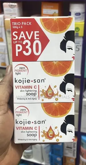 Kojie San Vitamin C Skin Lightening Soap (Trio Pack, 100g X 3)