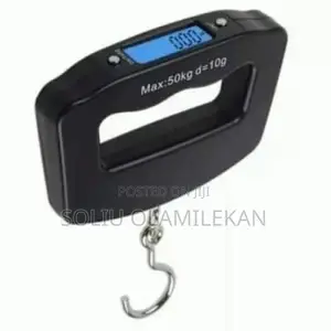 Electronic Digital Luggage Scale - 50kg Black