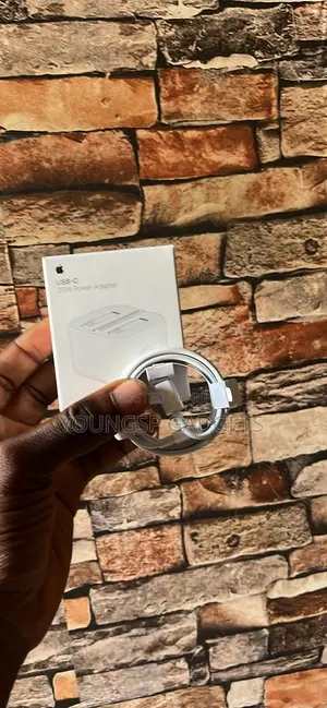iPhone 20w Usb Power Adapter and Usb-C to Lightning Cable.