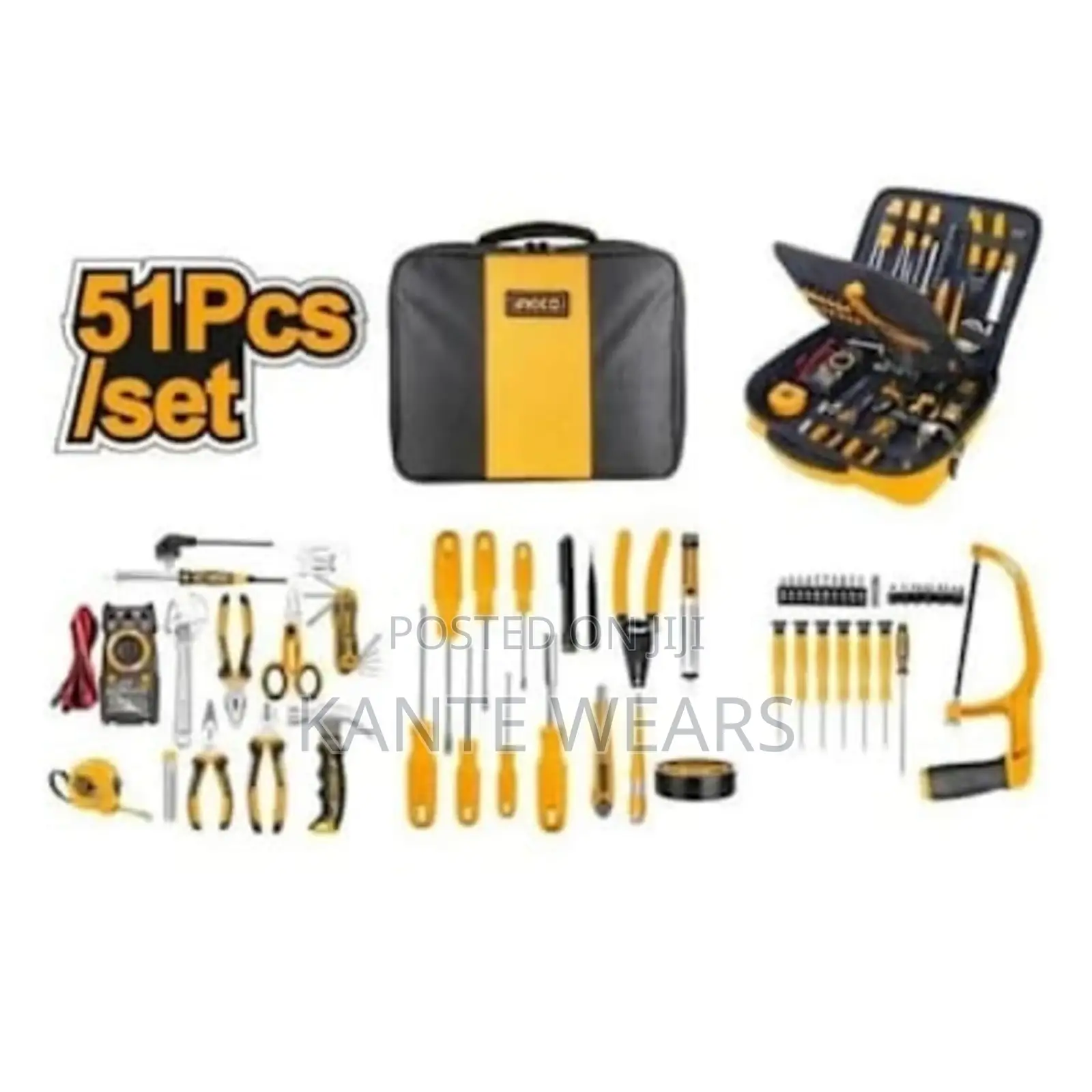 Ingco Telecom Tools Set Hkttso511 - 51 Piece
