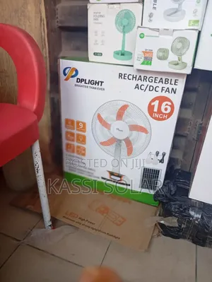 Ac/Dc 26 Inhes Dplight Solar Fan