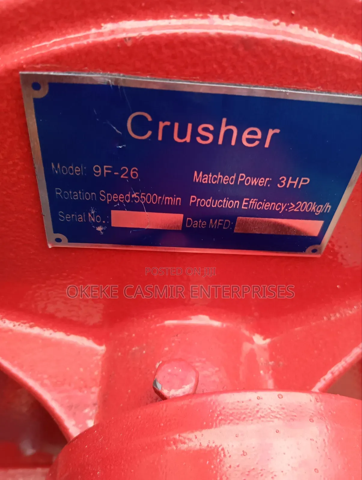 Hammer Mill Grinder Machine