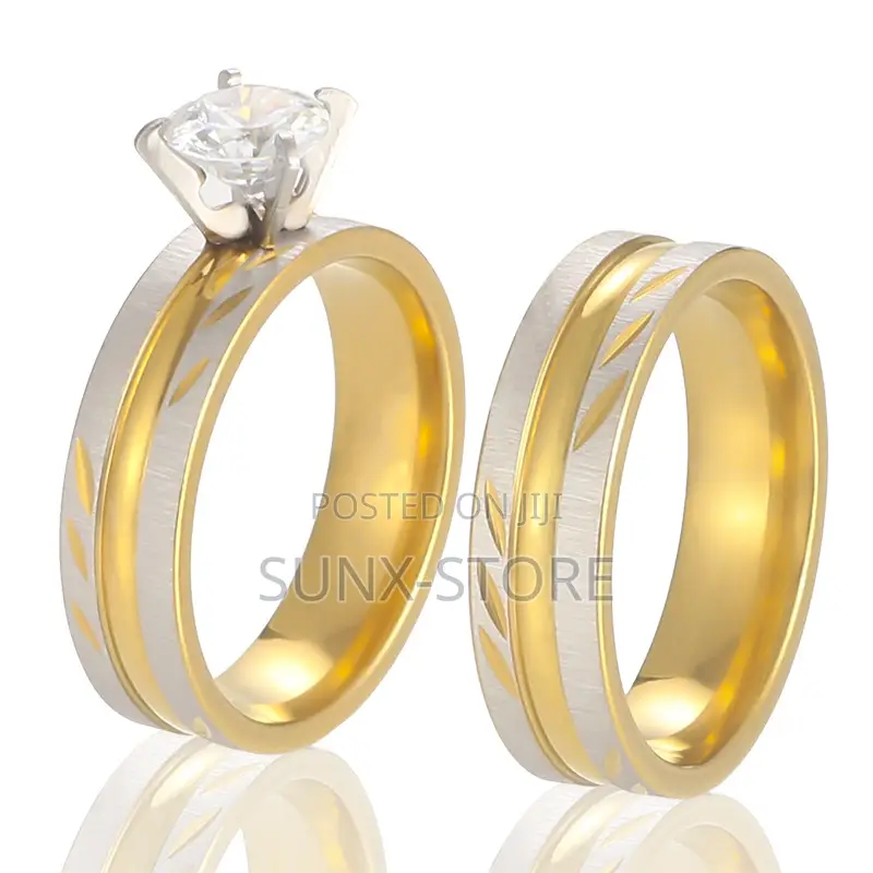 Gold Silver Wedding Ring (None-Fade)
