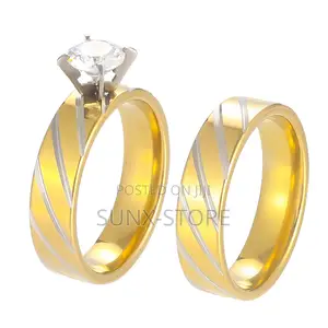 Gold Silver Wedding Ring (None-Fade)