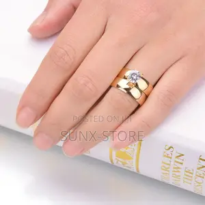 Gold Silver Wedding Ring (None-Fade)