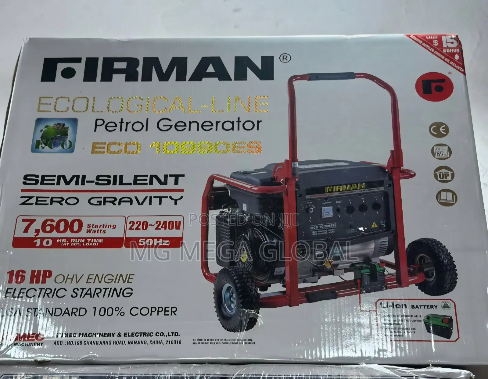 Firman 6.7kva Petrol Generator