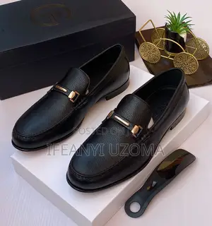 Italian Leather Black Corporate Shoe