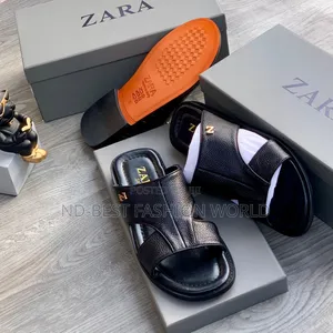 Zara Quality Leather Slippers