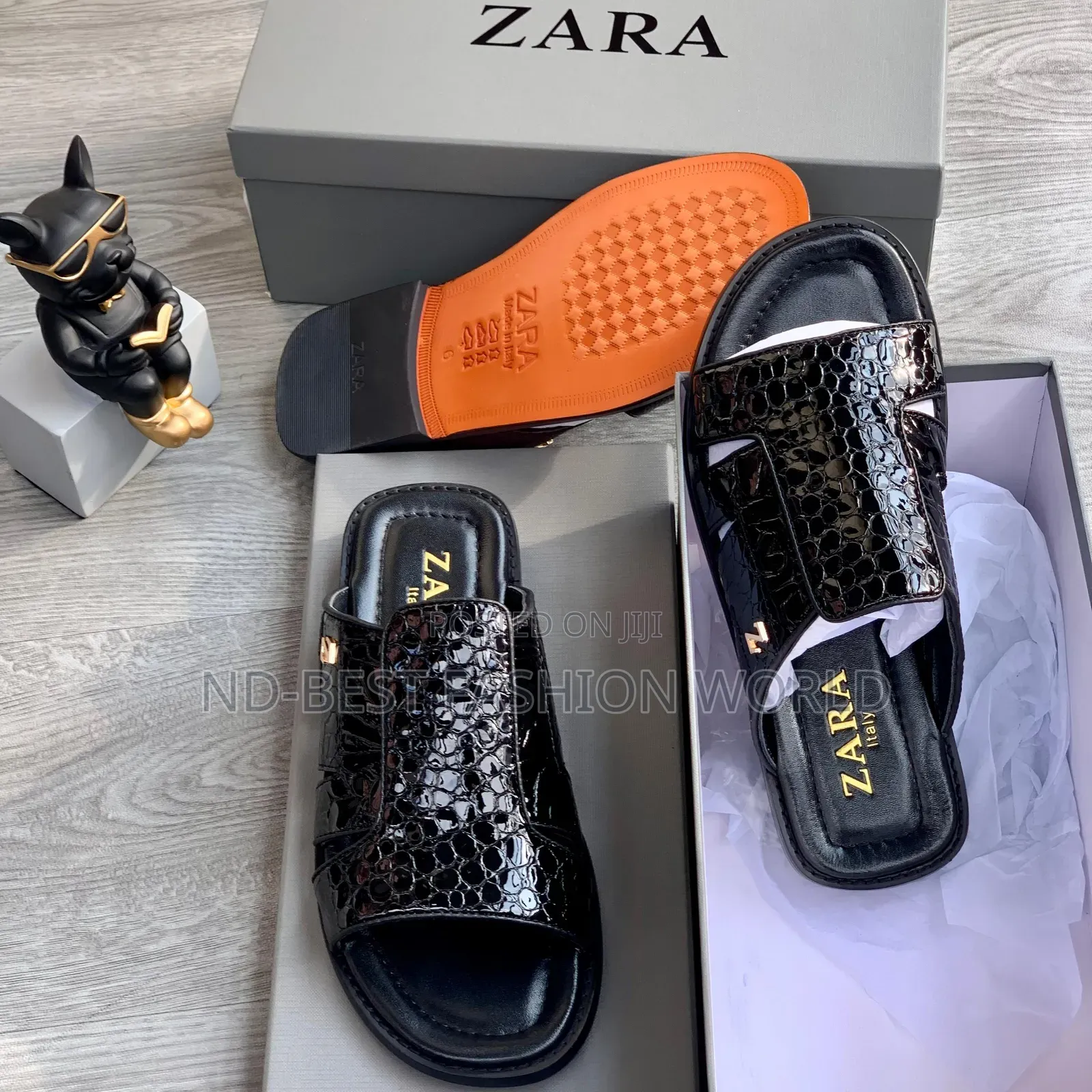 Zara Quality Leather Slippers