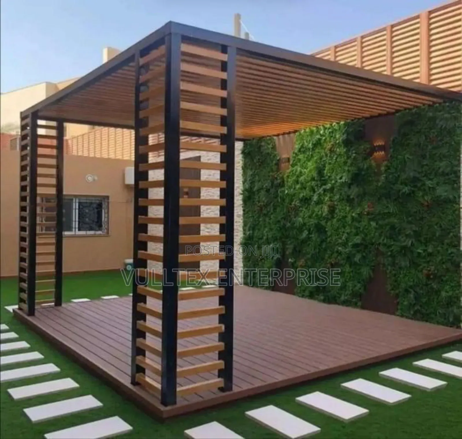 Pergola Green Backdrop