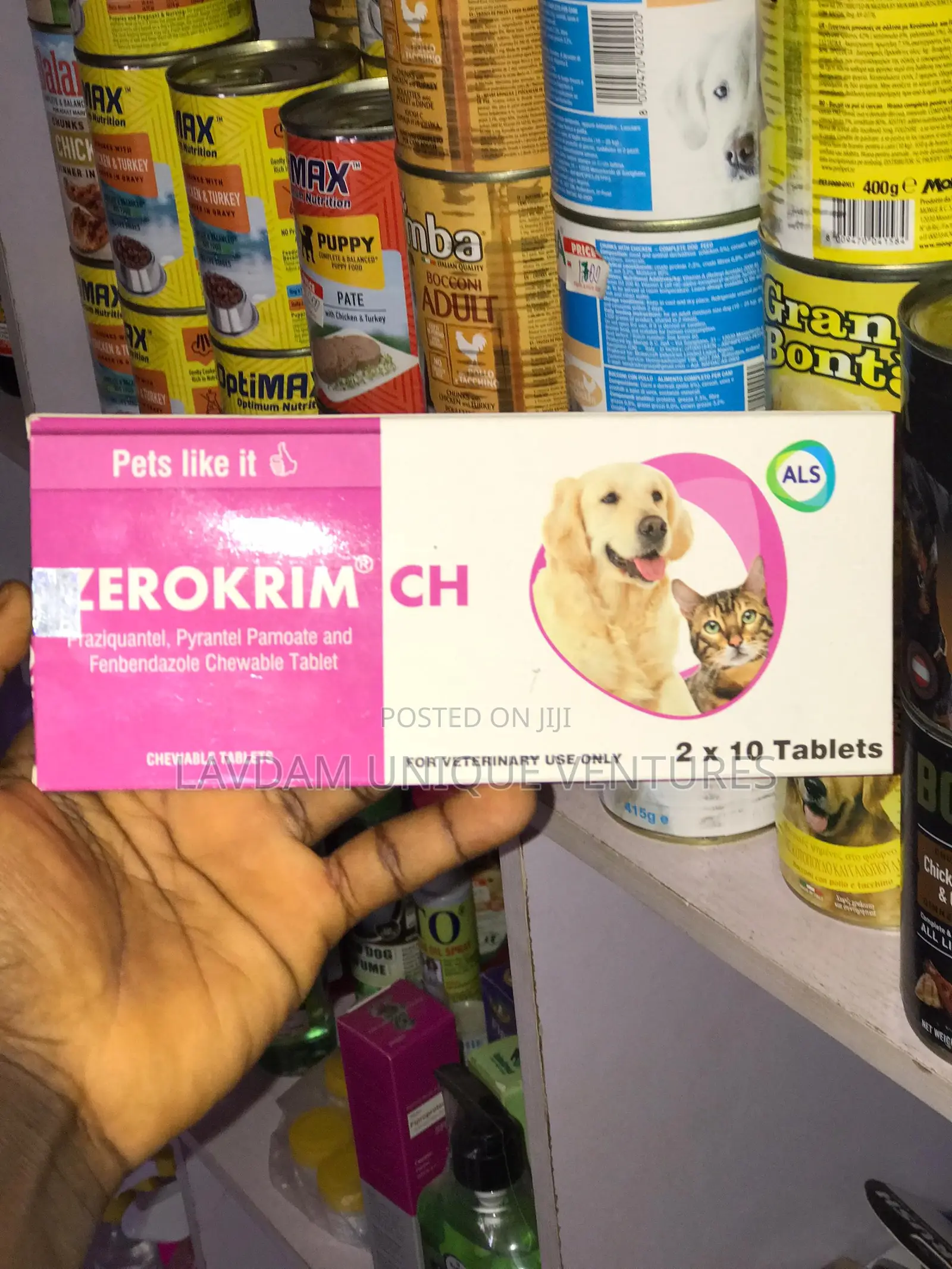 Zerokhim Ch Dewormer Tablets for Dogs Cats