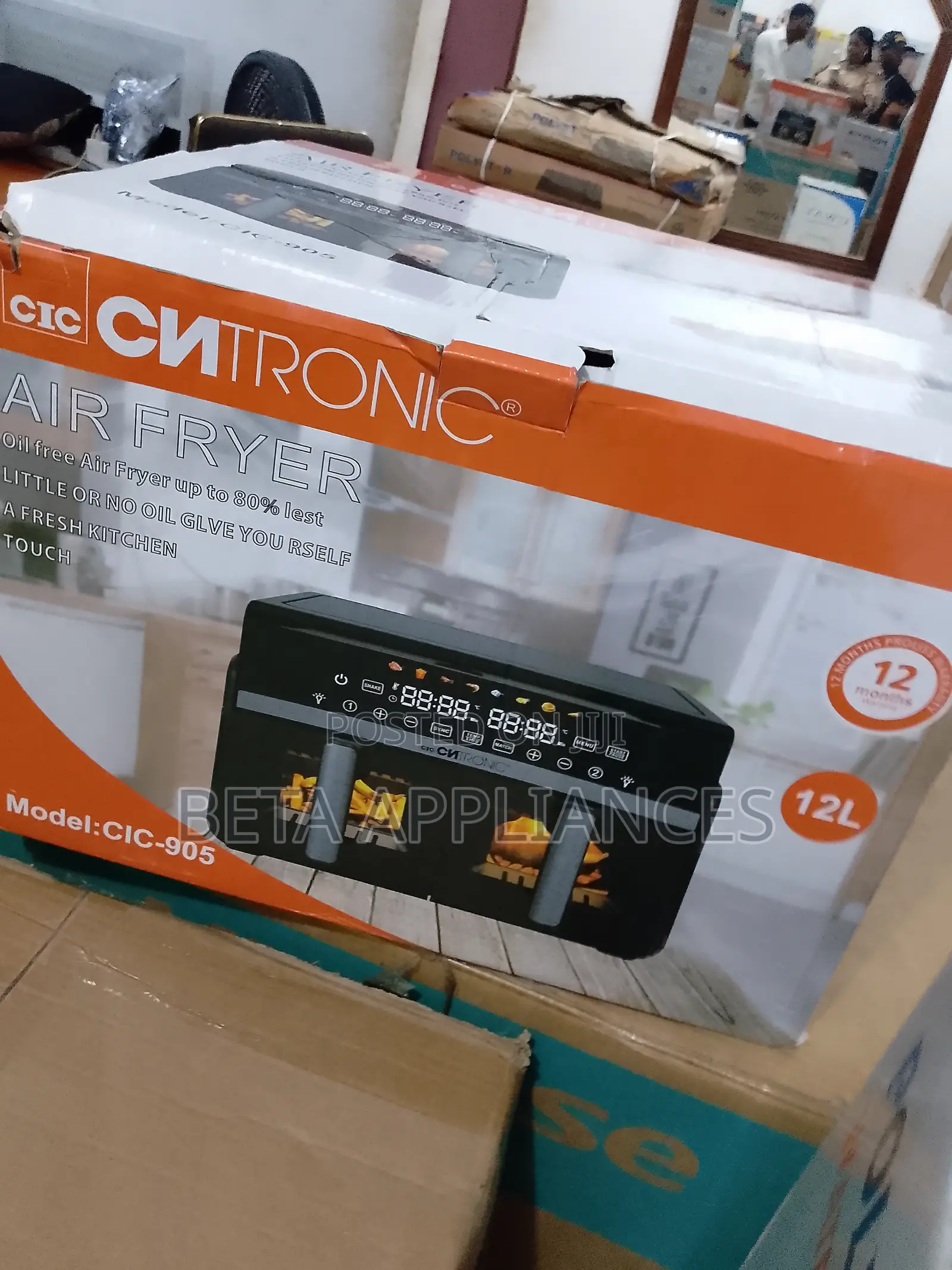 Cntronic 12l Extra-Large Fryer Oven