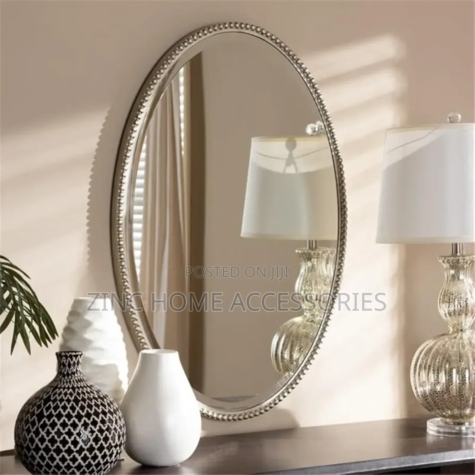 Oval Mirror Champagne