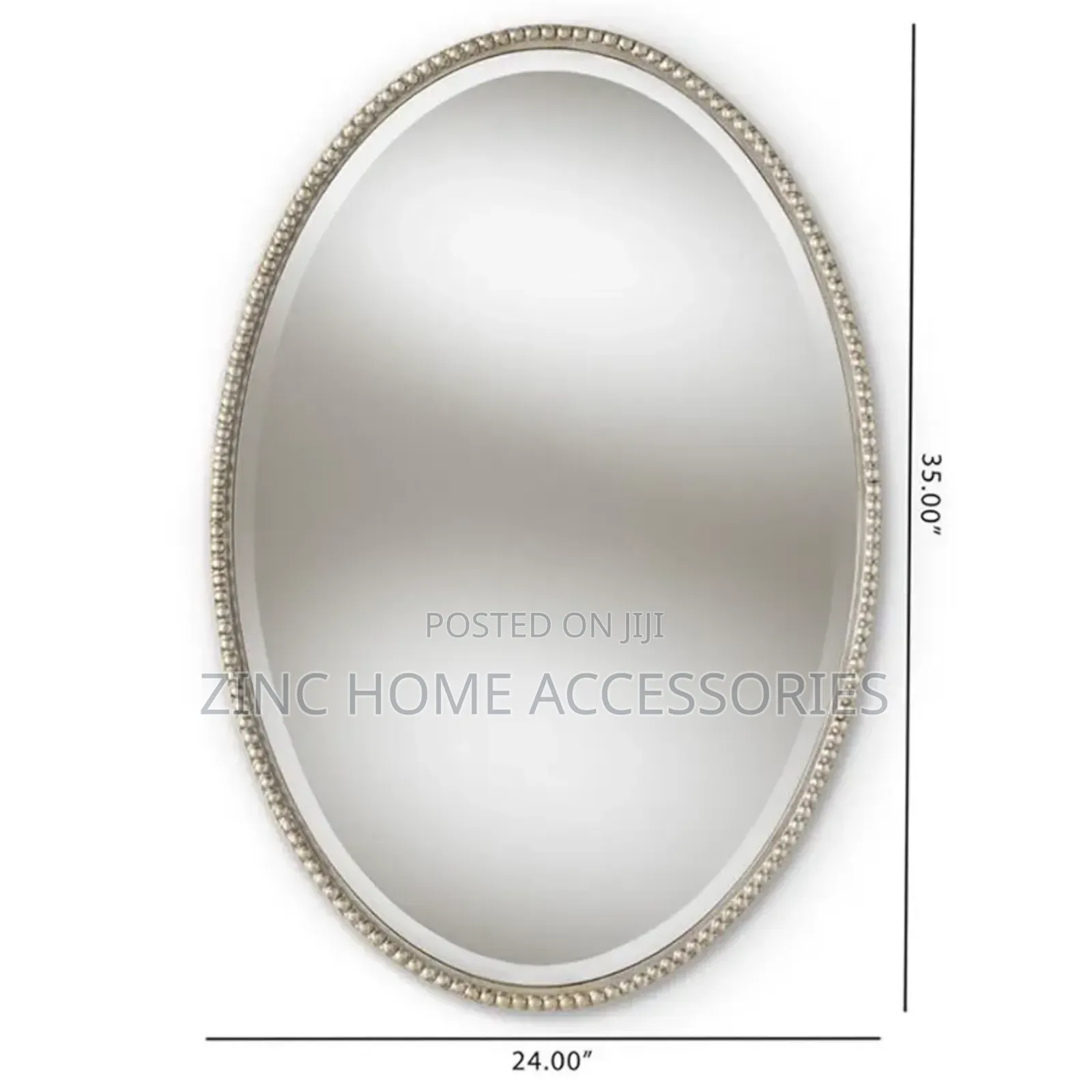 Oval Mirror Champagne