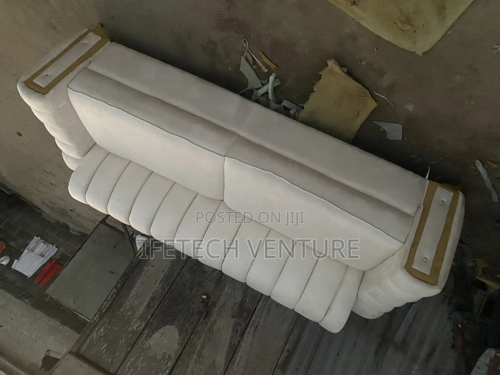 4 Seater Off White Sofa