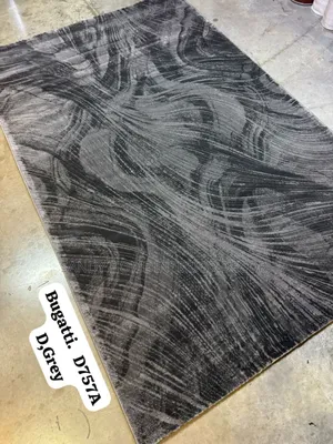 Dark Grey Bugatti Centerpieces Rug Turkish
