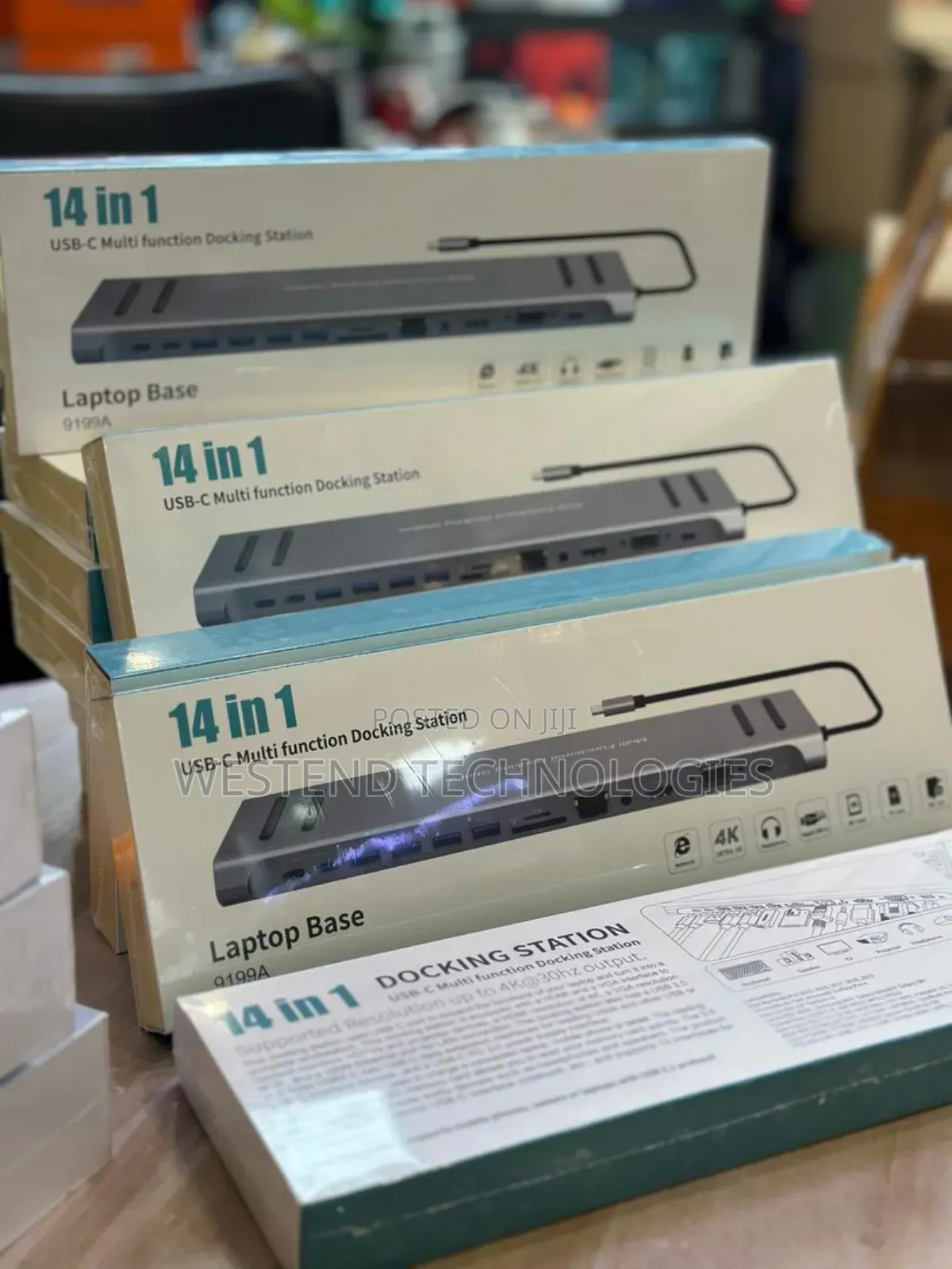 14 in 1 Usb C Multifunction Docking Station Laptop Base
