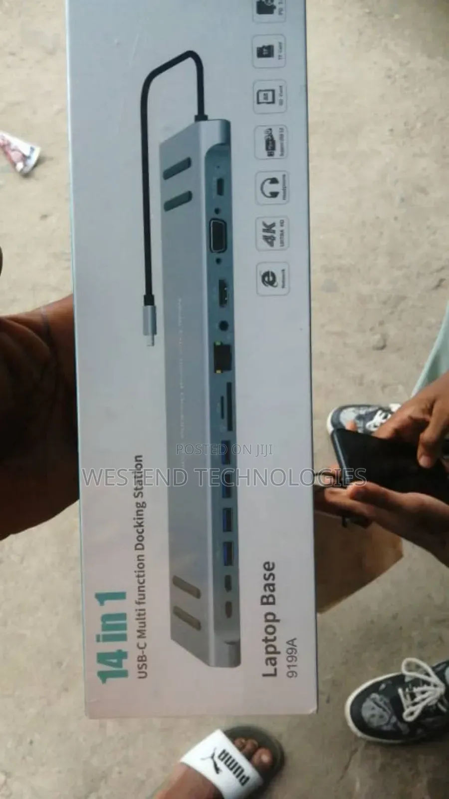 14 in 1 Usb C Multifunction Docking Station Laptop Base