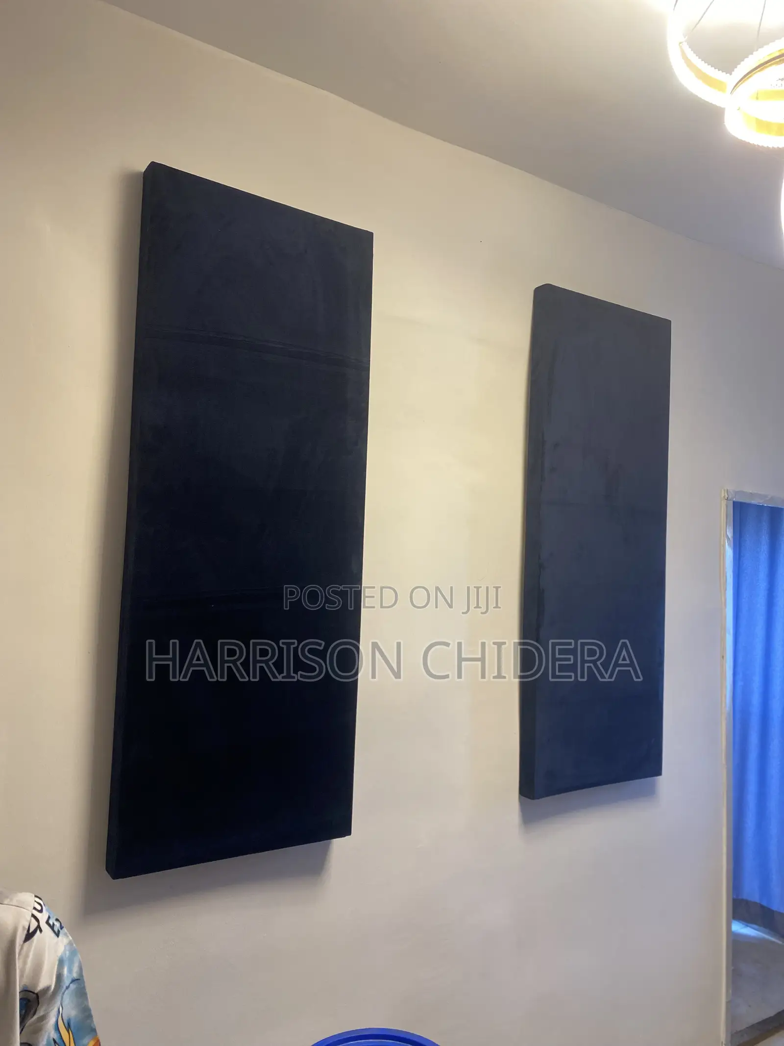Dark Navy Blue MDF Made Acoustic Panels