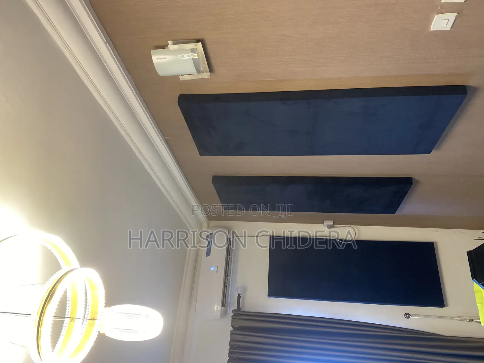 Dark Navy Blue MDF Made Acoustic Panels
