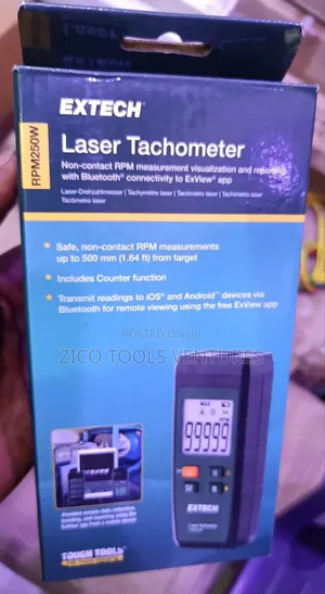 Extech Rpm250w Laser Tachometer