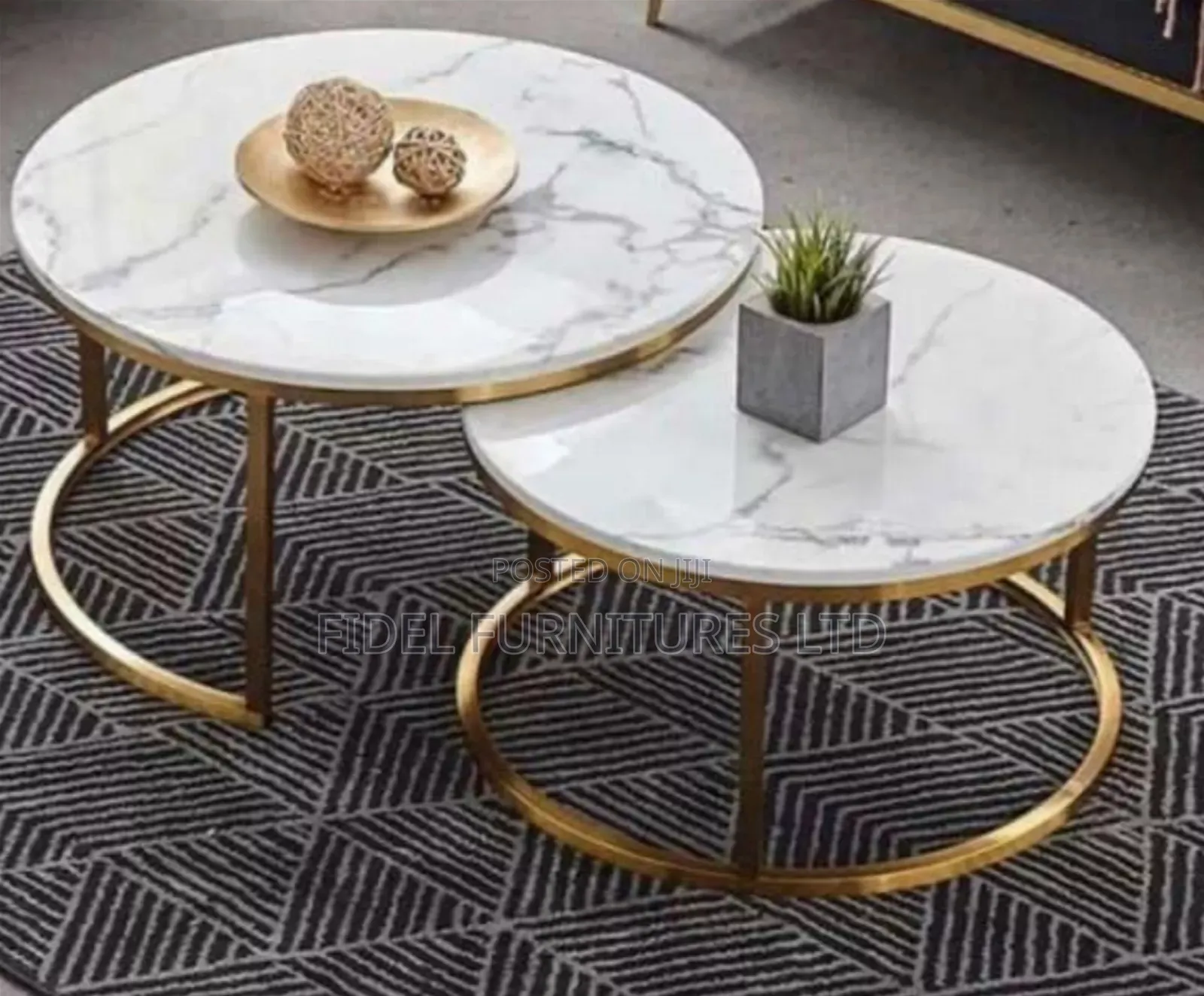 Exotic Quality Modern 2in1 Round Centre Table
