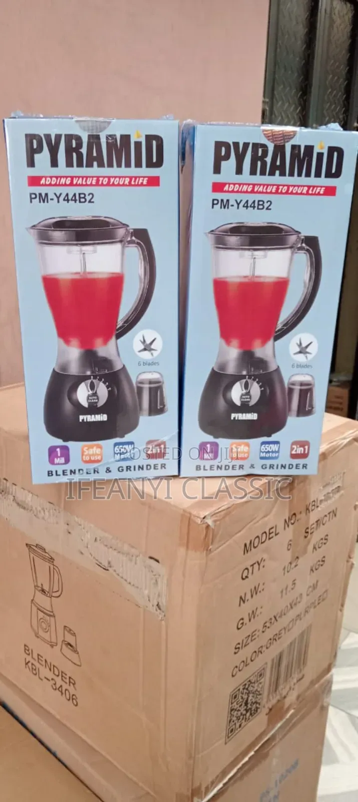 Pyramid 2in1 Blenderand Grinder