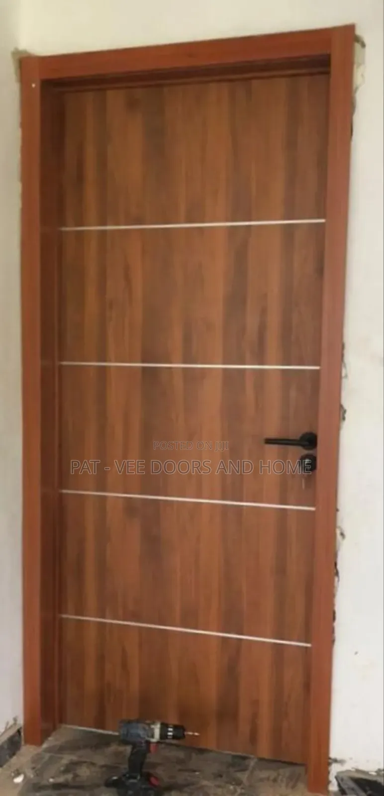 Brown HDF Wooden Door