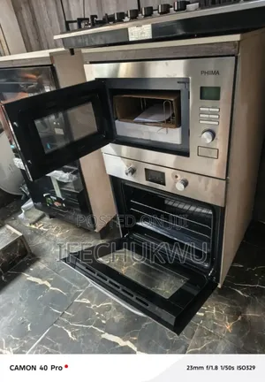 Original Phiima Stainless Steel Gas Ele Oven Built-in Microwave