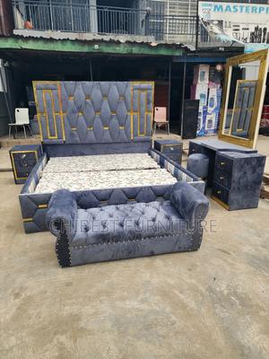 Complete Set of Upholstery Padded Bed Set